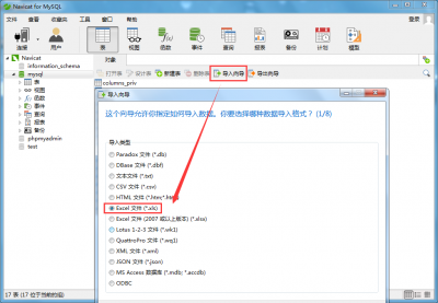 步骤一 选择 Excel 文件类型