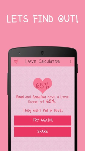 Love Test Calculator游戏截图