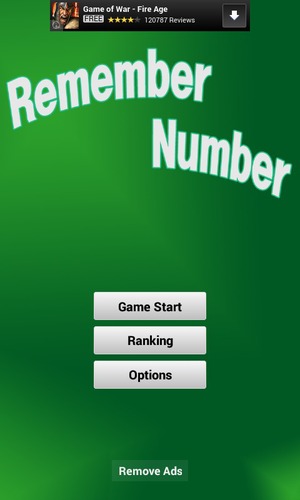Remember Number(记得号码卡)游戏截图