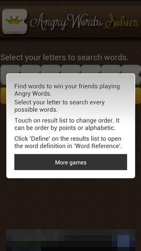 AngryWords&#32;Wordfeud&#32;Solver