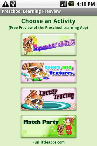 Preschool Learning Freeview游戏截图