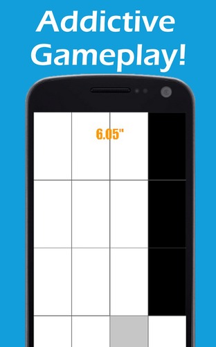 黑色和白色的钢琴砖游戏截图