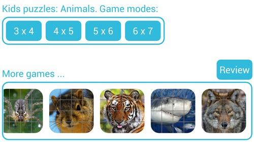 Kids&#32;puzzles:&#32;Animals