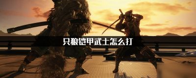 只狼铠甲武士怎么打