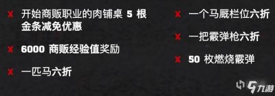 荒野大镖客OL私酒贩和赏金猎人奖励 上架限时商品一览