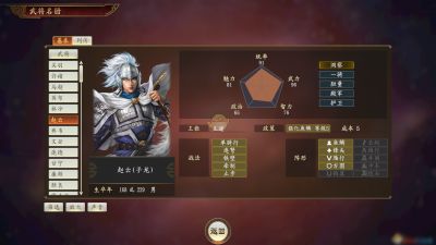 《三国志14》常山赵云武将点评