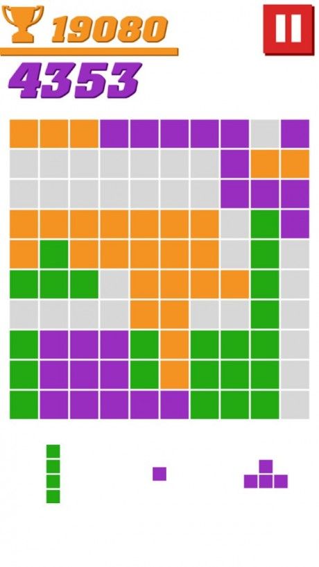俄罗斯彩色方块游戏截图