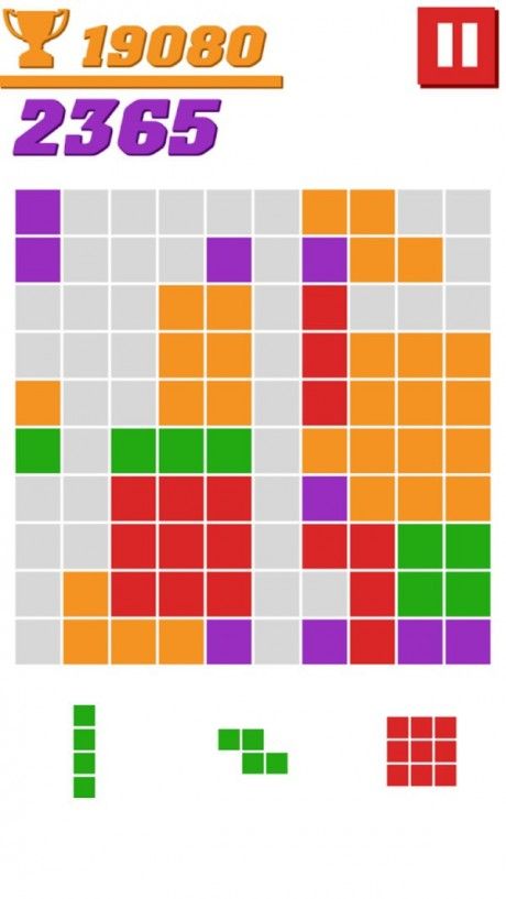 俄罗斯彩色方块游戏截图