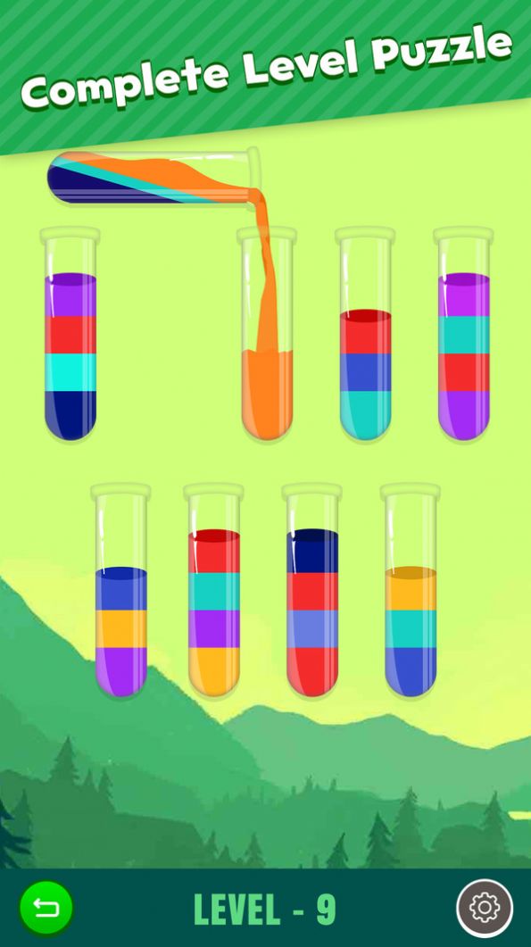 倒水排序大师游戏游戏截图