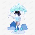 小男孩雨天两次给女生gif钱