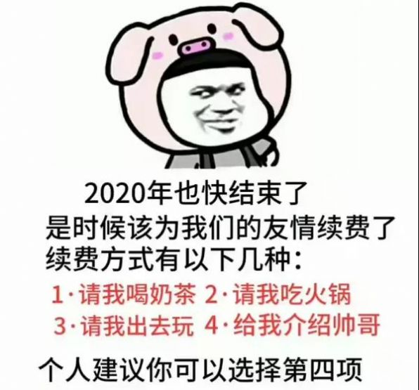 2020年也快结束了是时候该为我们的友情续费了表情包