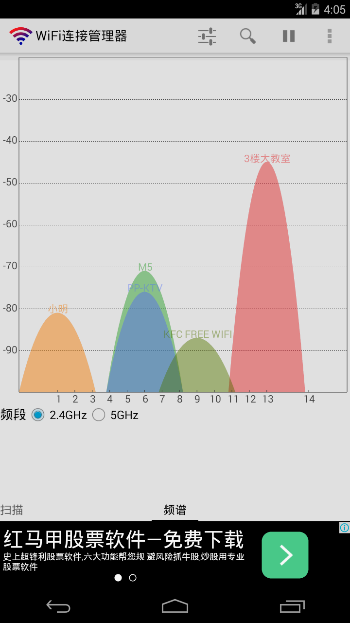 WiFi连接管理器APP截图