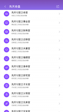 紫微斗数生辰八字APP截图