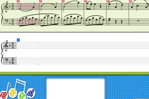 谱写五线谱小游戏