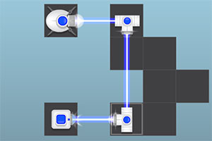 五彩光束连接小游戏